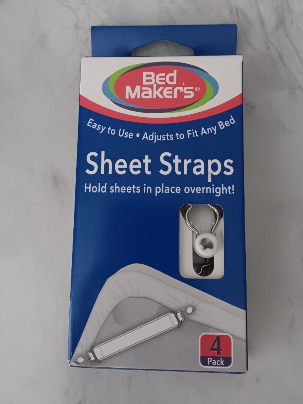 Bed Makers 4 pack Sheet Straps NIB